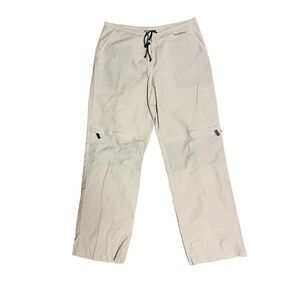 BEBE Cargo Drawstring Lightweight Convertible Pants Women's Size L